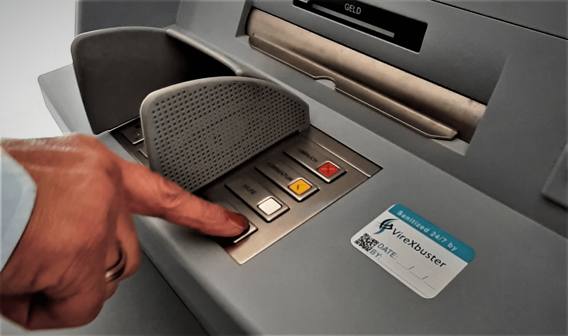 Image ATM treated with VireXbuster