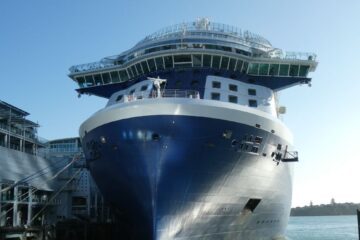 majestic cruise ship in auckland harbor