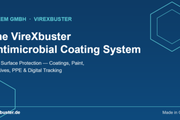VireXbuster antimicrobial coating system — DaXem GmbH branded graphic