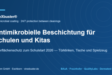 Antimikrobielle Beschichtung für Schulen – VireXbuster schützt Türklinken und Tische im Klassenzimmer