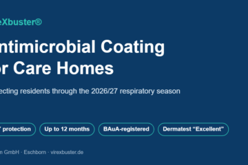 Antimicrobial coating for care homes – VireXbuster protecting handrails and high-touch surfaces in a nursing home